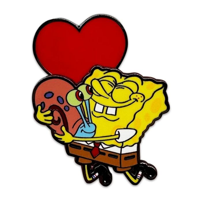 SpongeBob SquarePants Bobble Pin Badge Spongebob Heart 5 cm     