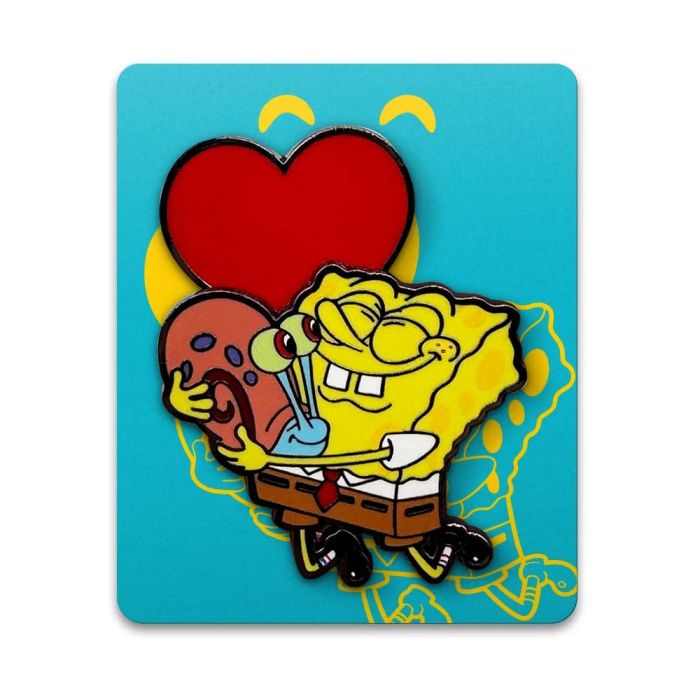 SpongeBob SquarePants Bobble Pin Badge Spongebob Heart 5 cm     
