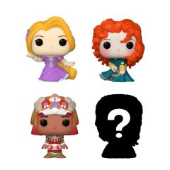 Rapunzel, Merida, Moana and mystery chase - Funko Bitty Pop! - Disney