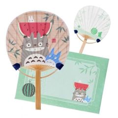 Totoro with Watermelon Fan & Envelope - Ensky - Studio Ghibli