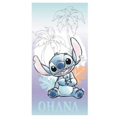 Ohana Beach Towel / Strandlaken paars en groen - Lilo and Stitch
