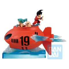 Dragon Ball Ichibansho PVC Figure Son Goku & Bulma & Krillin (VS Red Ribbon Army) 16 cm