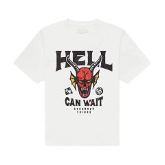 Stranger Things T-Shirt Hell Can Wait (white) Size XXL