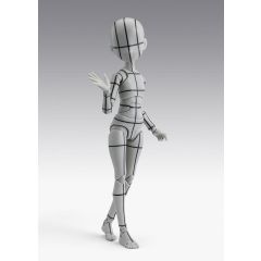 S.H.Figuarts Action Figure Body-Chan -Ken Sugimori- Edition -Wireframe- (Gray Color Ver.) 13 cm