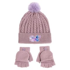 Lilo & Stitch Beanie & Gloves 2-Set Pink