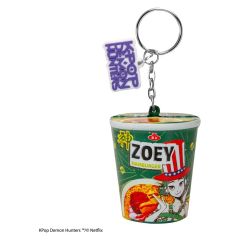 KPop Demon Hunters Squishy Keychain Zoey Hamburger Noodles