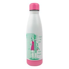 Squid Game Thermo Water Bottle Young-hee Blue & White Print