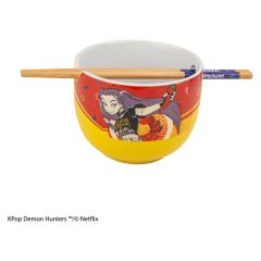 KPop Demon Hunters Ramen Bowl with Chopsticks Mira Spice Queen
