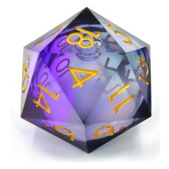 CritStones Liquid Core Dice D20 Twilight Ether 5 cm