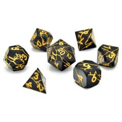 CritStones Metal Dice Set Torn Mystic (7)