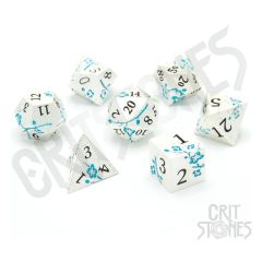 CritStones Metal Dice Set Iris Blossom (7)