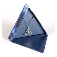 Harry Potter: Deathly Hallows spinning Necklace Gift Set (Silver Tone)