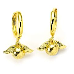 Harry Potter Earrings Golden Snitch (Golden Tone)
