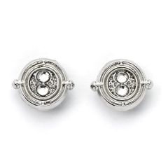 Harry Potter Earrings Time Turner (Silver Tone)