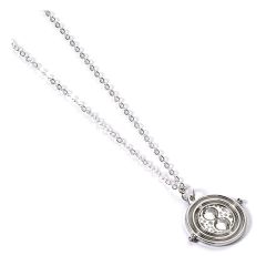 Harry Potter Necklace Time Turner Charm (Silver Tone)