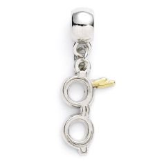 Harry Potter Charm Lightning Bolt with Glasses (silver plated)