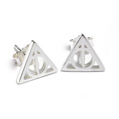 Harry Potter Deathly Hallow Stud Earrings (Sterling Silver)