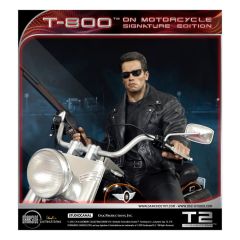 Terminator 2 Statue T-800 On Motorcycle Limited Signature Edition Exclusive 70 cm