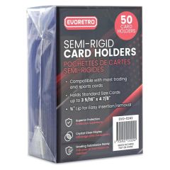 Evoretro Card Holders 50-Pack Semi-Rigid 8 x 12 cm