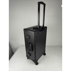 Evoretro Trading Card Luggage Wheeled Case 5-Rows Round Aluminum 56.0 x 35.4 cm