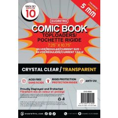 Evoretro Comics Topload Holder 10-Pack Silver