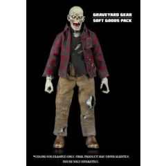 Graveyard Series Action Figure Accessory Worker Zombie Soft Goods Pack