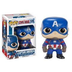 Captain America Civil War POP! Vinyl Bobble-Head Captain America 10 cm