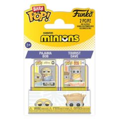 Minions Bitty POP! Vinyl Figures 2-Pack Pajama Bob & Tourist Dave 2 cm