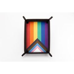 FanRoll Folding Dice Tray Pride Rainbow Flag