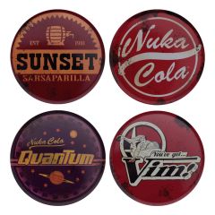 Fallout Coaster 4-Pack Metal Drinks