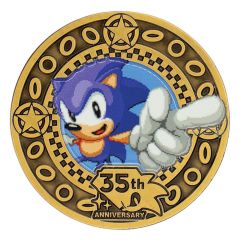 Sonic the Hedgehog Collectable Coin 35th Anniversary Limited Edition