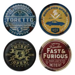 Fast & Furious Coaster 4-Pack Vintage Style