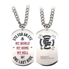 Fast & Furious Dog Tags with ball chain