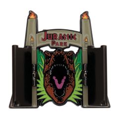 Jurassic Park Pin Badge Gates Hinged