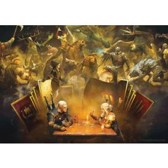 The Witcher Puzzle Playing Gwent (1000 pieces)