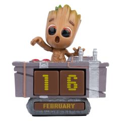 Marvel 3D Perpetual Calendar Groot Death Button 12 cm