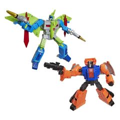 Transformers Age of the Primes Leader Class Action Figure 2-Pack G2 G2 Dinobot Swoop & G2 Dinobot Sludge 19 cm