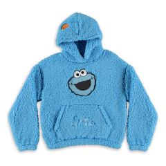 Sesame Street Teddy Hooded Sweater Cookie Monster Size S