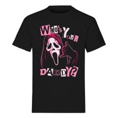 Scream T-Shirt Ghost Face Who's Your Daddy Size XL