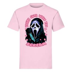 Scream T-Shirt Ghost Face You're Cute when you Scream Size M