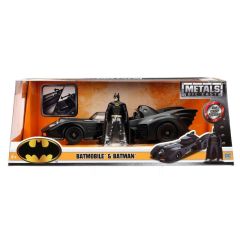Batman Diecast Model 1/24 1989 Batmobile with figure
