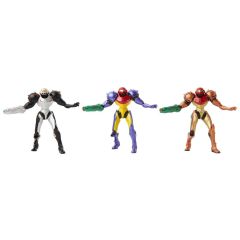 World of Nintendo Metroid Mini Figure 3-Pack Chozo Power Suits 6 cm