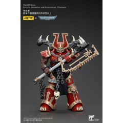 Warhammer 40k Action Figure 1/18 World Eaters Khorne Berzerker with Eviscerator Chainaxe 13 cm