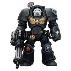 Warhammer 40,000 Action Figure Black Templars Terminator 3 with Power Fist and Assault Cannon 14 cm