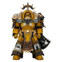 Warhammer Imperial Fists Action Figure Legion Praetor in Tartaros Terminator Armourwith Power Sword and Vigil Storm Shield 14 cm