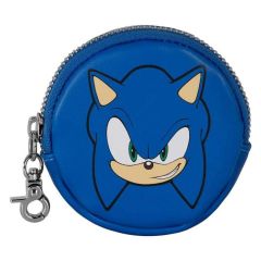 Sonic - The Hedgehog Face-Cookie Coin Purse SEGA Blue