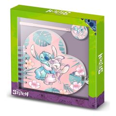 Lilo & Stitch Heart Diary & Pen Gift Set Hug Pink