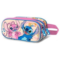 Lilo & Stitch 3D Double Pencil case Dance Pink