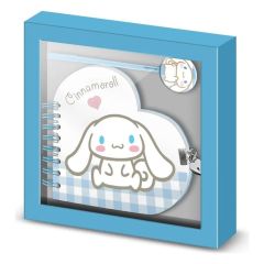 Sanrio Heart Diary & Pen Gift Set Cinnamoroll Vichy Multicolour