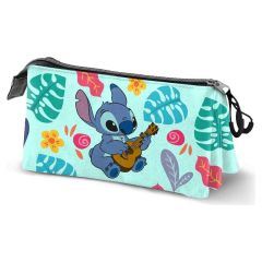Lilo & Stitch Triple Pencil case Guitar Green